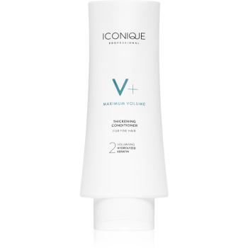 ICONIQUE Professional V+ Maximum volume Thickening Conditioner tömegnövelő kondicionáló gyenge szálú hajra 200 ml