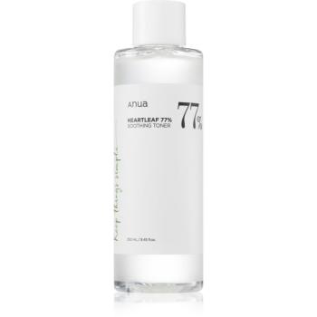 Anua Heartleaf 77% Soothing Toner čistiace a upokojujúce tonikum pre obnovu kožnej bariéry 250 ml