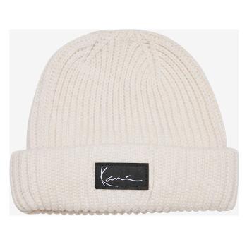 Téli sapka karl kani Woven Signature Essential Fisherman Beanie white