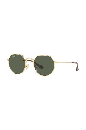 Detské slnečné okuliare Ray-Ban Junior Jack JUNIOR JACK zelená farba, 0RJ9565S, 0RJ9565S