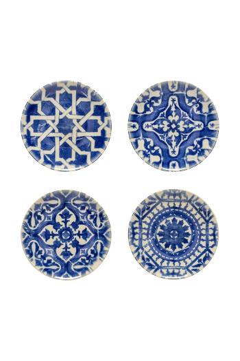 Sada tanierov na predjedlo Costa Nova Elements Set 16 cm 4-pak tmavomodrá farba