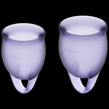 SATISFYER Feel confident lila menštruačný kalíšok fialový