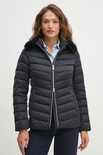 Páperová bunda Geox dámska, tmavomodrá farba, zimná, W4626T-T3122-F1624