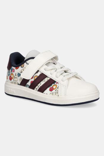 Detské tenisky adidas GRAND COURT 2.0 béžová farba, JR5151