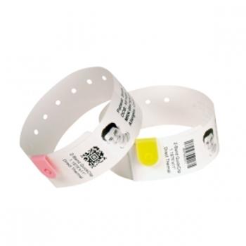 Zebra 10015355K Z-Band UltraSoft, adult, náramkové pásiky, biela