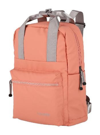 Travelite Basics Canvas Backpack Coral