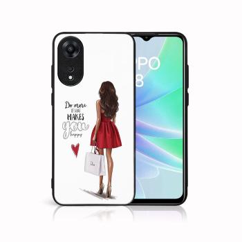 MY ART Ochranný kryt pre Oppo A78 RED DRESS (137)