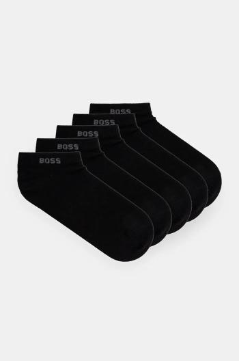 Ponožky BOSS 5-pak dámske,čierna farba,50514840