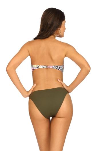 Zelené vzorované push-up bikiny Phaedra