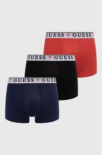 Boxerky Guess 3-pak BRIAN pánske, tmavomodrá farba, U97G01 KCD31