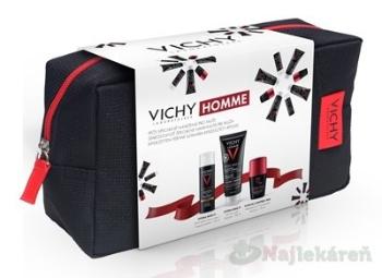 Vichy Homme Xmas 2022 hydratačný krém 50 ml + sprchový gél 100 ml + roll-on antiperspirant 50 ml darčeková sada