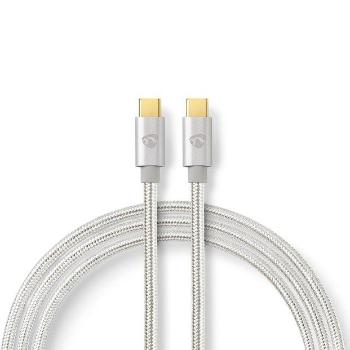 Nedis CCTB60800AL20 - USB 2.0 kábel | USB-C™ Zástrčka | USB-C™ Zástrčka | 480 Mbps | 2.00 m | Strieborná