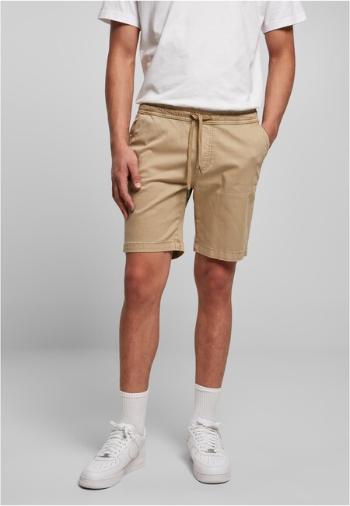 Urban Classics Stretch Twill Joggshorts unionbeige - XS