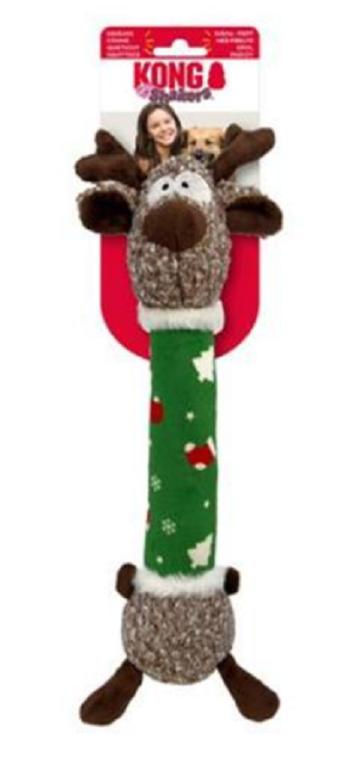 Kong Dog Holiday Shaker Luvs Reindeer s pískatkom polyester M