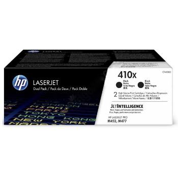 HP originál toner CF410XD, black, 13000 (2x6500)str., HP 410X, high capacity, HP LJ Pro M452, MFP M377, MFP M477, dual pack, 680g,, čierna