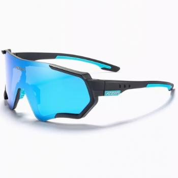 KDEAM Collins 04 cyklistické okuliare, Black / Blue