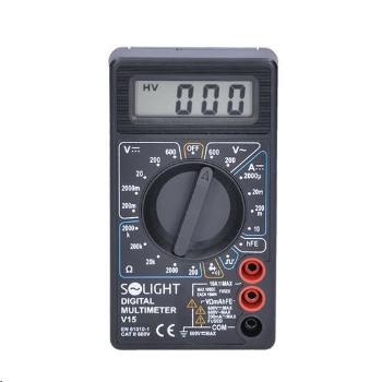 Solight multimeter, max. AC 500V, max. DC 500V / 10A, test diódy, bzučiak