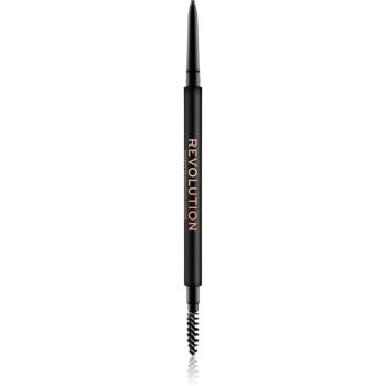 Makeup Revolution Precise Brow Pencil precízna ceruzka na obočie s kefkou odtieň Medium Brown 0.05 g