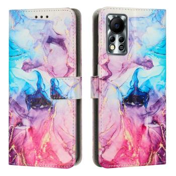 ART MARBLE Peňaženkový kryt Infinix Hot 11S BLUE PURPLE