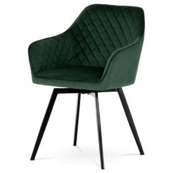 Jedálenská stolička Autronic 57x84 cm zelená látka DCH-425 GRN4
