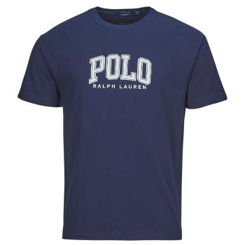 Polo Ralph Lauren  T-SHIRT AJUSTE EN COTON SERIGRAPHIE POLO RALPH LAUREN  Tričká s krátkym rukávom Námornícka modrá