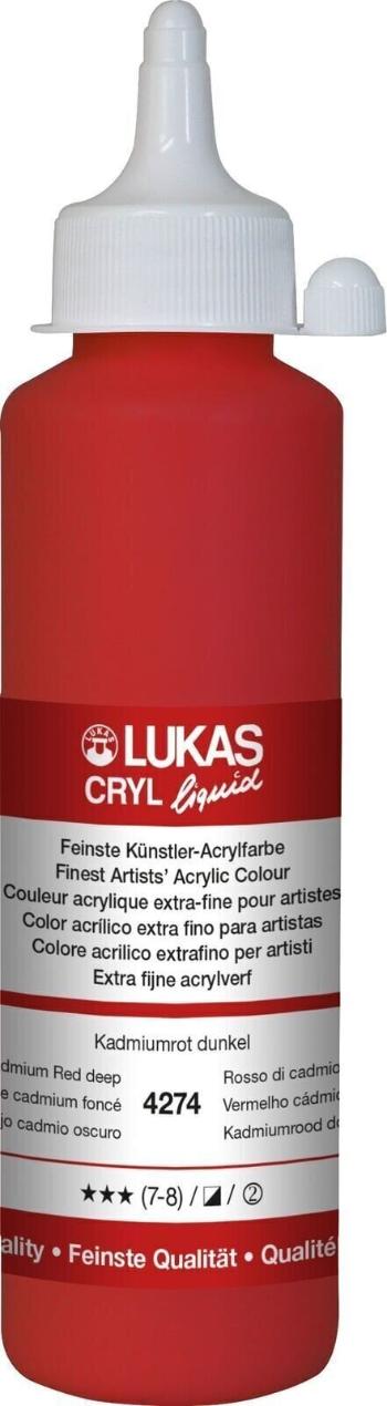 Lukas Cryl Liquid Akrylová farba Cadmium Red Deep 250 ml 1 ks