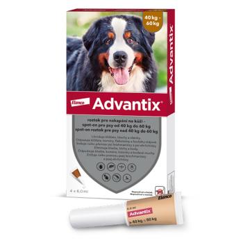 ADVANTIX Spot-on pre psov 40-60 kg 6 ml 4 pipety