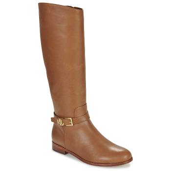 Lauren Ralph Lauren  BROOKE TALL-BOOTS-TALL BOOT  Čižmy do mesta Hnedá