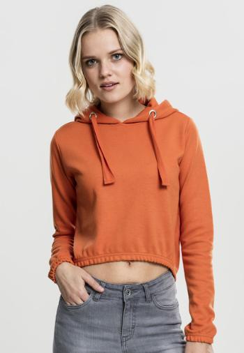 Urban Classics Ladies Interlock Short Hoody rust orange - XL