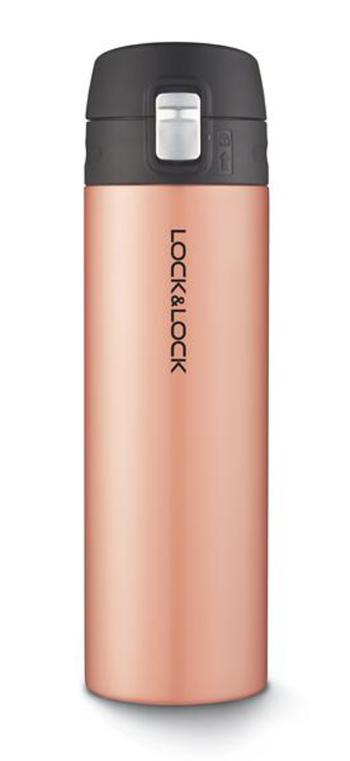 LOCKNLOCK Nerezová termoska LOCK One touch 500ml zlato ružová