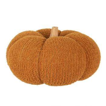 Oranžová látková dekorace dýně Pumpkin XXL - Ø 25*16 cm  65453