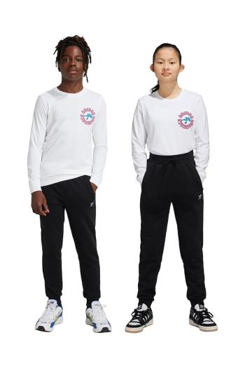 Detské tepláky adidas Originals PANTS čierna farba, jednofarebné, IW3498