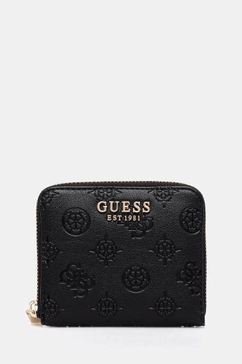 Peňaženka Guess PHOEBE dámska, čierna farba, SWPD96 65137