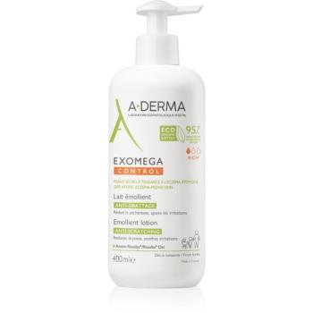 A-Derma Exomega Control Emollient Lotion telové mlieko proti podráždeniu a svrbeniu pokožky 400 ml