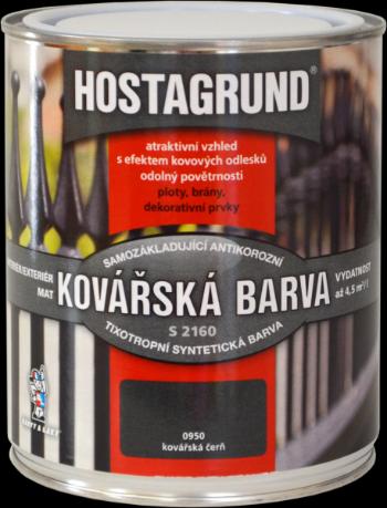 HOSTAGRUND kováčska farba 4 l 0950 - kováčska čierna