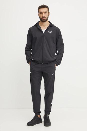 Tepláková súprava EA7 Emporio Armani pánska, čierna farba, AF12453.7M000077