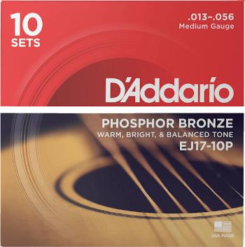 D'Addario EJ17-10P Struny pre akustickú gitaru