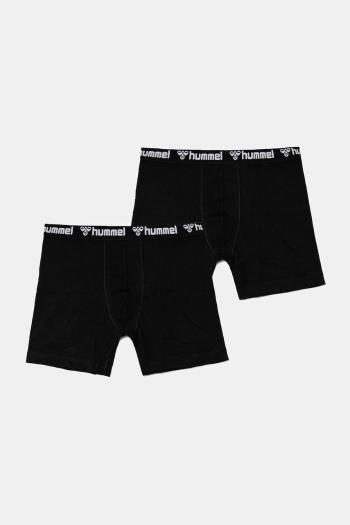 Boxerky Hummel 2-pak pánske, čierna farba, 224039