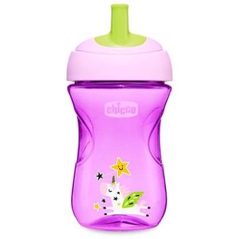 Chicco hrnček Advanced so slamkovým náustkom 266 ml, fialový 12 mes.+ (06941.100V)