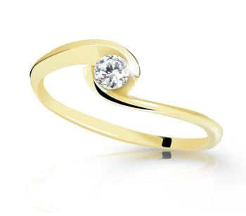 Cutie Diamonds Nežný zásnubný prsteň zo žltého zlata s briliantom DZ6134-10-X-1 54 mm
