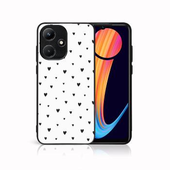 MY ART Ochranný kryt pre Infinix Hot 30i BLACK HEARTS (167)