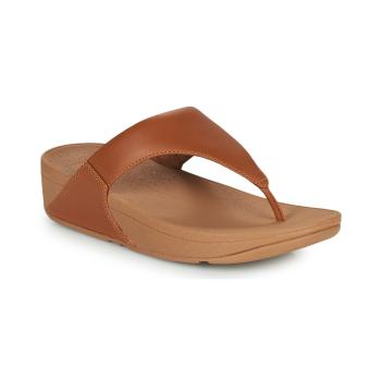 FitFlop  LULU LEATHER TOEPOST  Žabky Hnedá