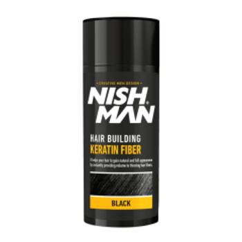 Nish Man Keratínové vlákna v spreji na posilnenie vlasov Nish Man (21 g) - Black