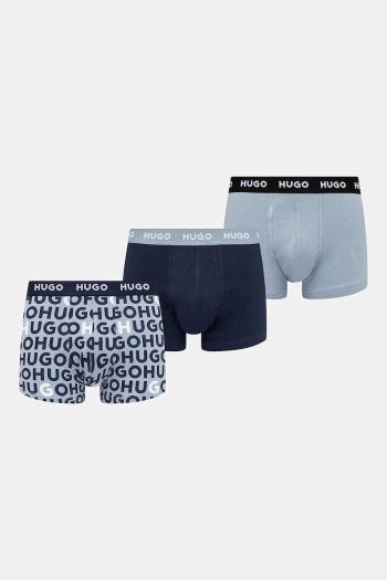 Boxerky HUGO 3-pak pánske, čierna farba, 50532550