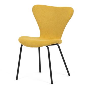 Jedálenská stolička Autronic 53x79 cm žltá látka CT-S8010 YEL2