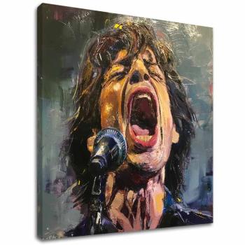 Obraz Mick Jagger - Legenda na pódiu | 100% originál domaľovaný akrylom