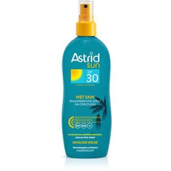 ASTRID SUN WET SKIN Transparentný sprej na opaľovanie OF30 150 ml (8592297004028)