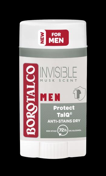 BOROTALCO MEN Invisible Musk Scent Dry, Dezodorant stick pre mužov 40 ml