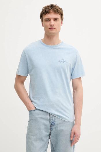 Bavlnené tričko Pepe Jeans pánske, vzorované, PM509960
