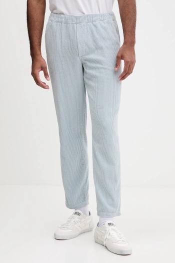 Menčestrové nohavice American Vintage modrá farba, strih chinos, MPADO10A